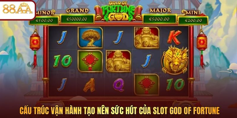 Cấu trúc vận hành tạo nên sức hút của slot God of Fortune