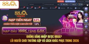 Không đăng nhập được 88AA? Lỗi người chơi thường gặp và cách khắc phục trong 2026