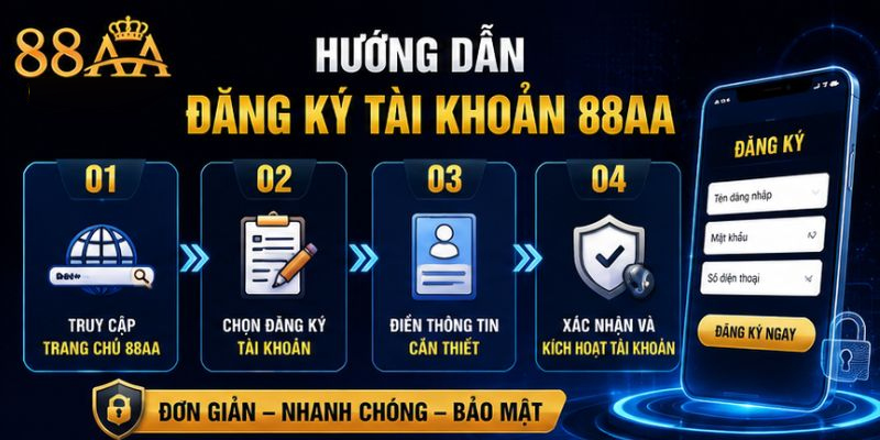 Hướng dẫn người chơi đăng ký tài khoản 88AA